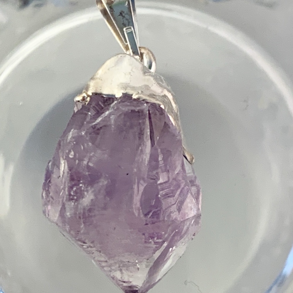 NEW Raw Amethyst Natural Gemstone Pendant